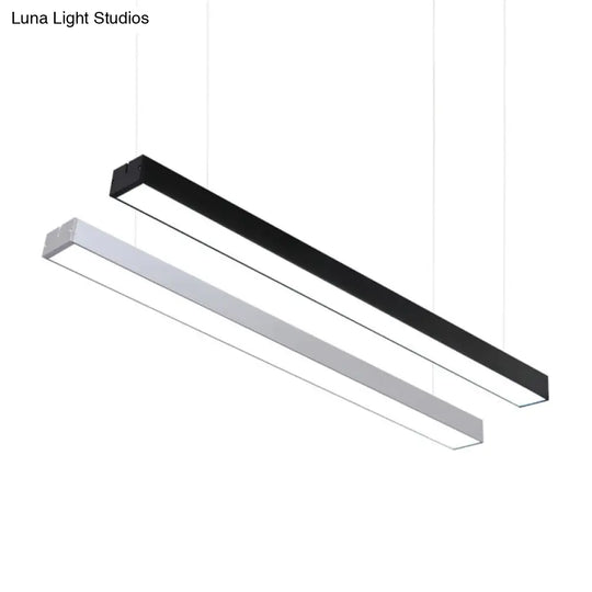 Sleek Acrylic Bar Led Suspension Pendant Light For Office Spaces