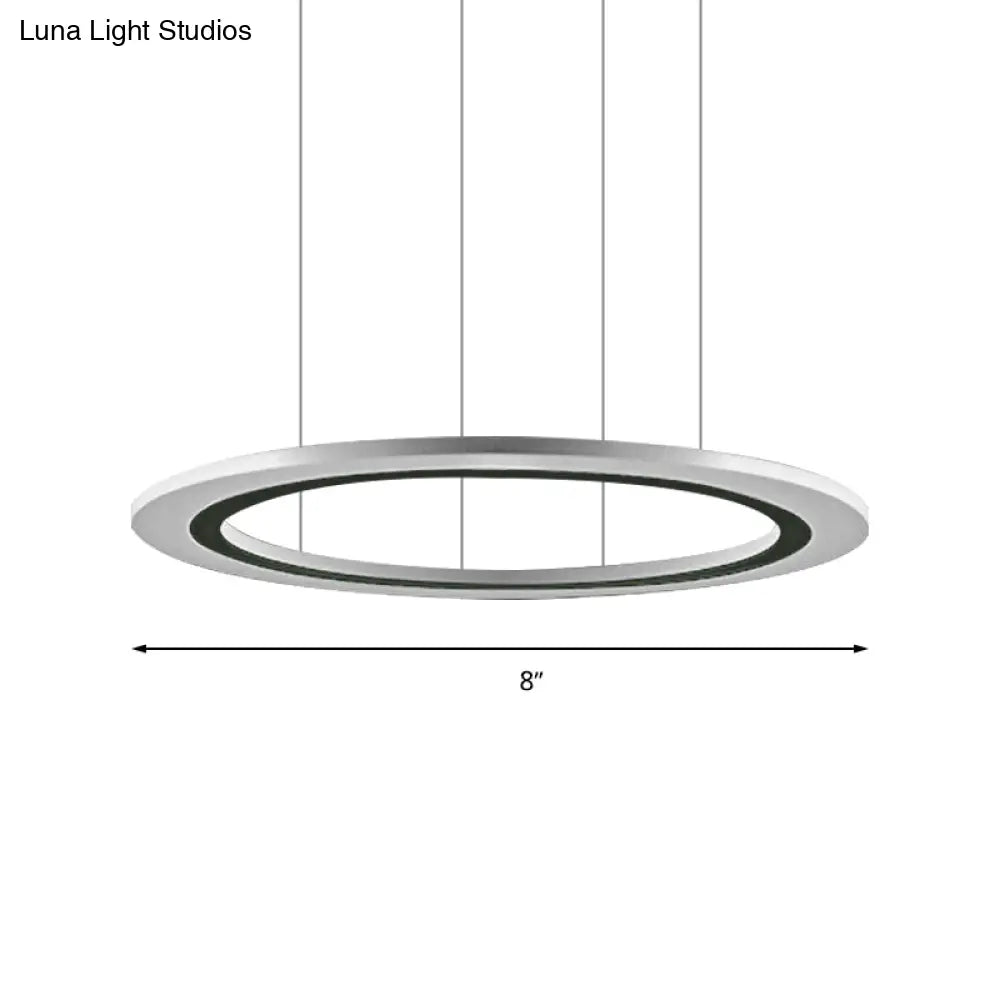 Sleek Acrylic Led Chandelier Pendant Light With Diy Design - Warm/White Ideal For Living Room