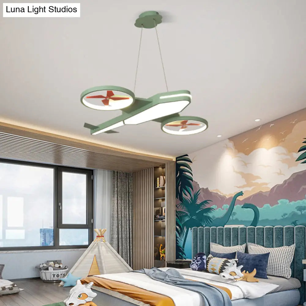 Sleek Acrylic Panel Pendant Light For Childrens Bedroom Kindergarten Or Kids Room