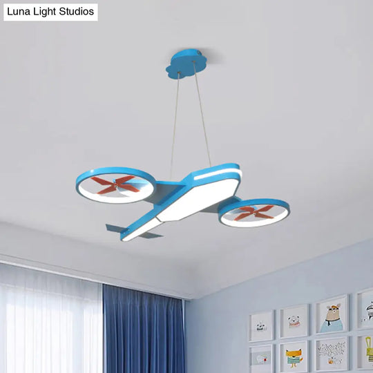 Sleek Acrylic Panel Pendant Light For Childrens Bedroom Kindergarten Or Kids Room