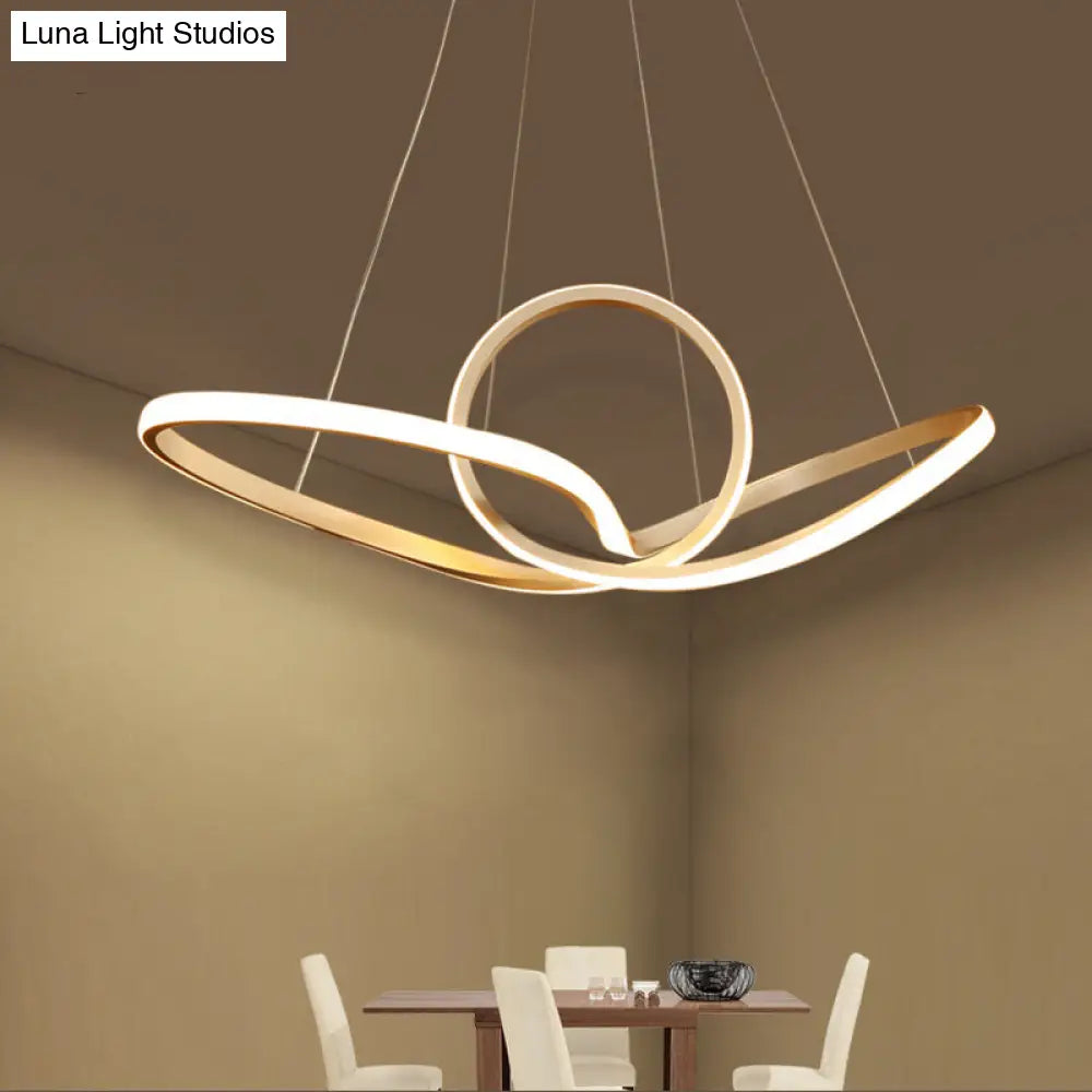 Sleek Acrylic Pendant Ceiling Light With Led Ideal For Dining Room Creating A Simplicity-Inspired