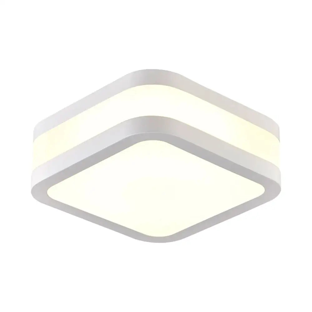 Rectangular Cuboid Led Sleek Black/White Cuboid LED Ceiling Light with Simple Style and ...