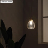 Sleek Bubbled Glass Pendant Light With Tapered Design - Perfect For Restaurants 1-Bulb Fixture