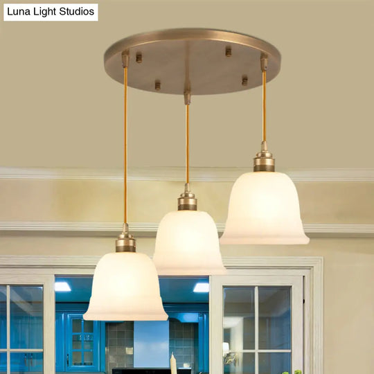 Sleek Frosted White Glass Pendant Light For Shaded Dining Rooms