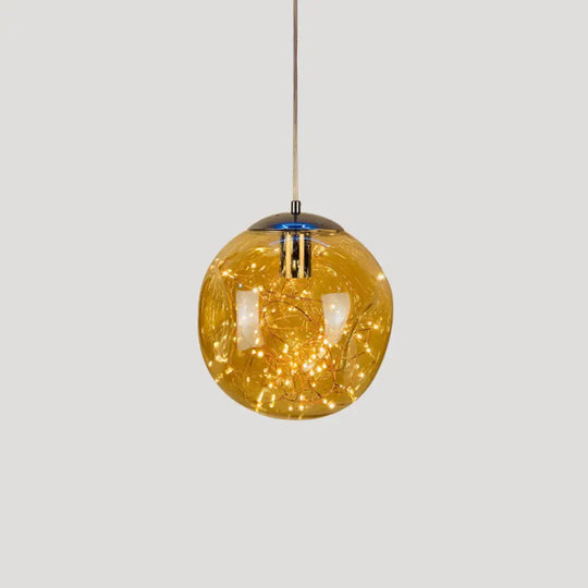 Sleek Geometric Led Pendant Light Suspension Fixture With Clear Glass For A Stunning Bedroom