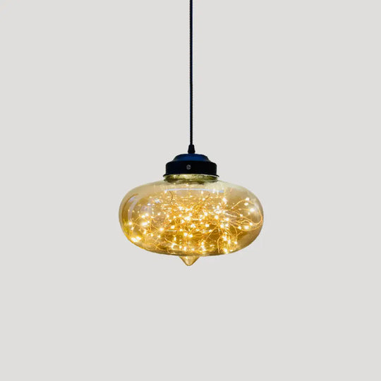 Sleek Geometric Led Pendant Light Suspension Fixture With Clear Glass For A Stunning Bedroom