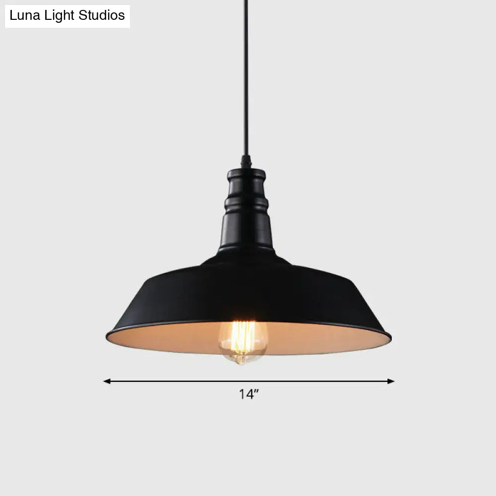 Iron Dome Shade Pendant Light - Simplicity And Elegance For Restaurants 1 Bulb Lighting Fixture