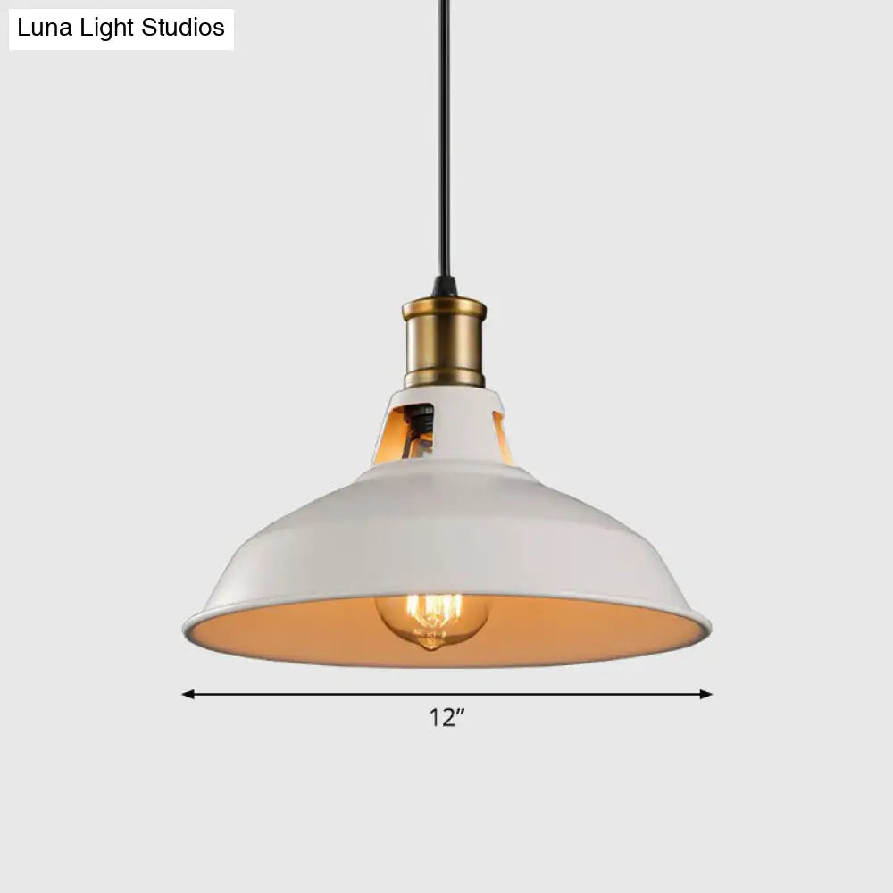 Iron Dome Shade Pendant Light - Simplicity And Elegance For Restaurants 1 Bulb Lighting Fixture