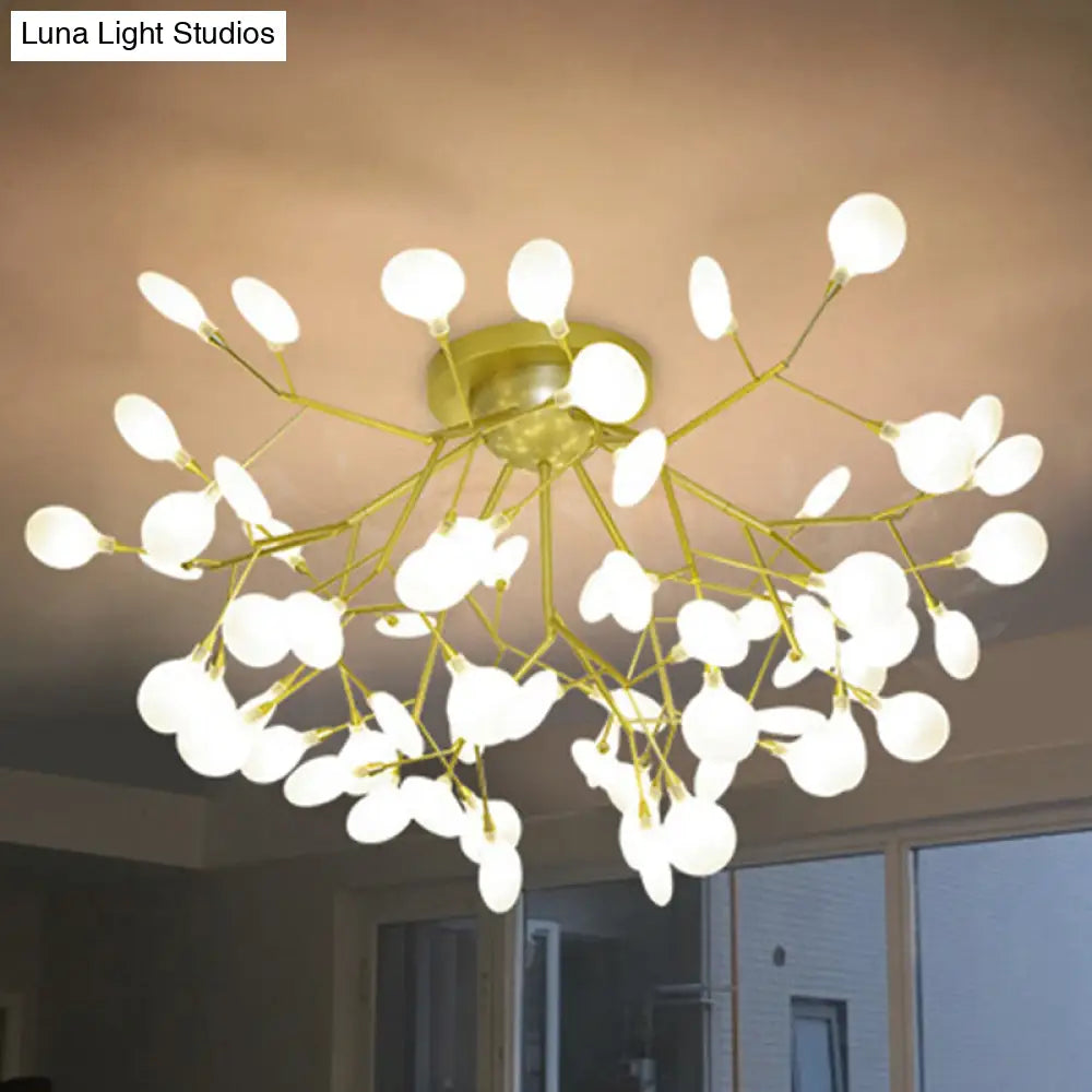 Sleek Led Branch Ceiling Chandelier For Modern Living Rooms