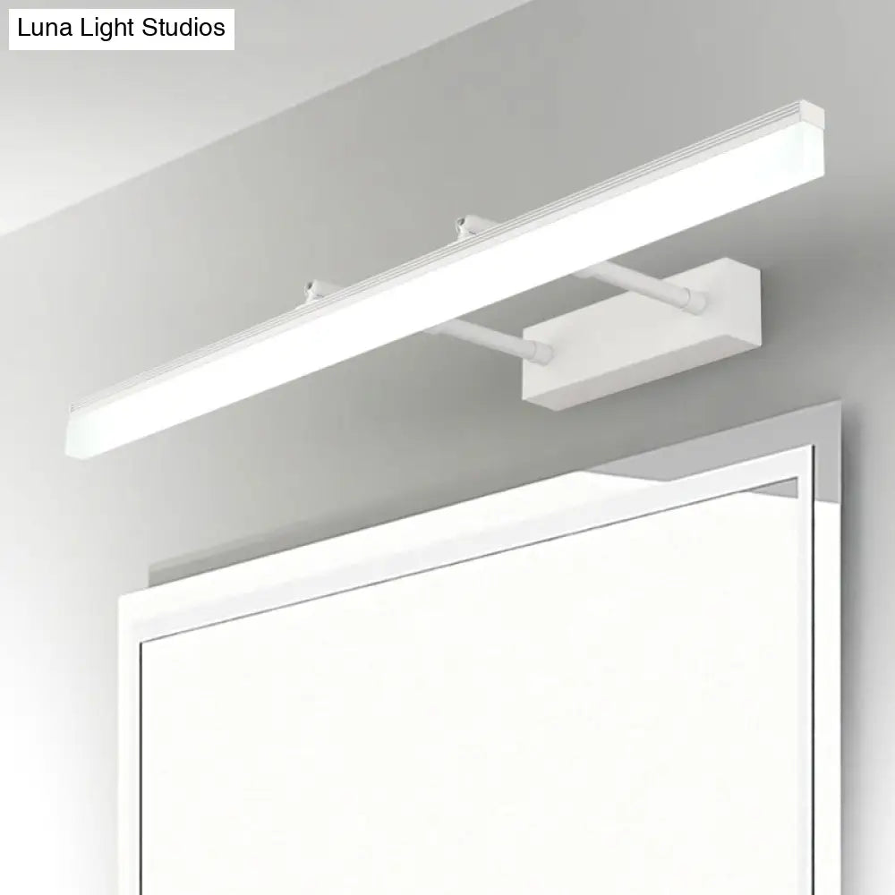 Sleek Led Mirror Light: Extendable & Wall-Mounted Ideal For Bathrooms