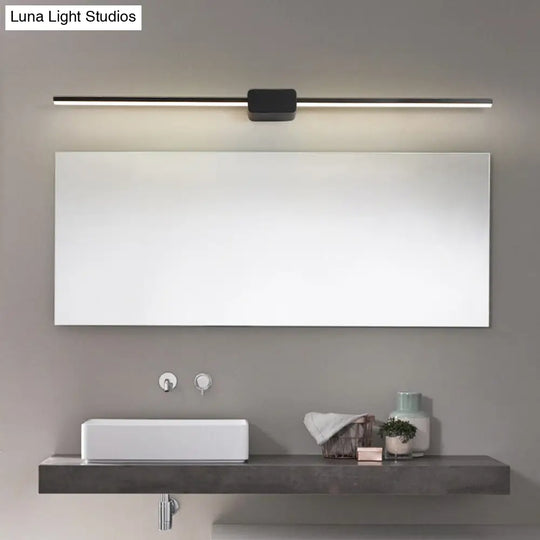 Sleek Led Sconce For Minimalist Bathroom Vanity Lighting