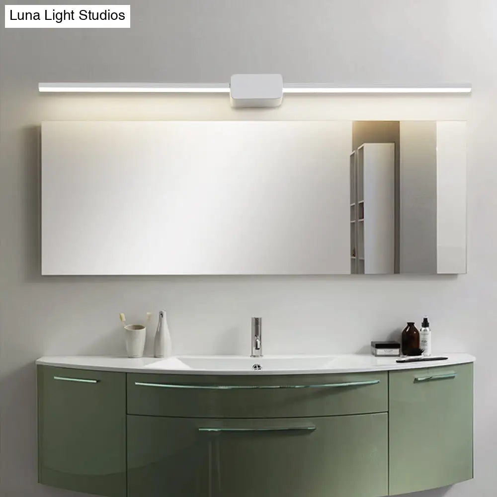 Sleek Led Sconce For Minimalist Bathroom Vanity Lighting