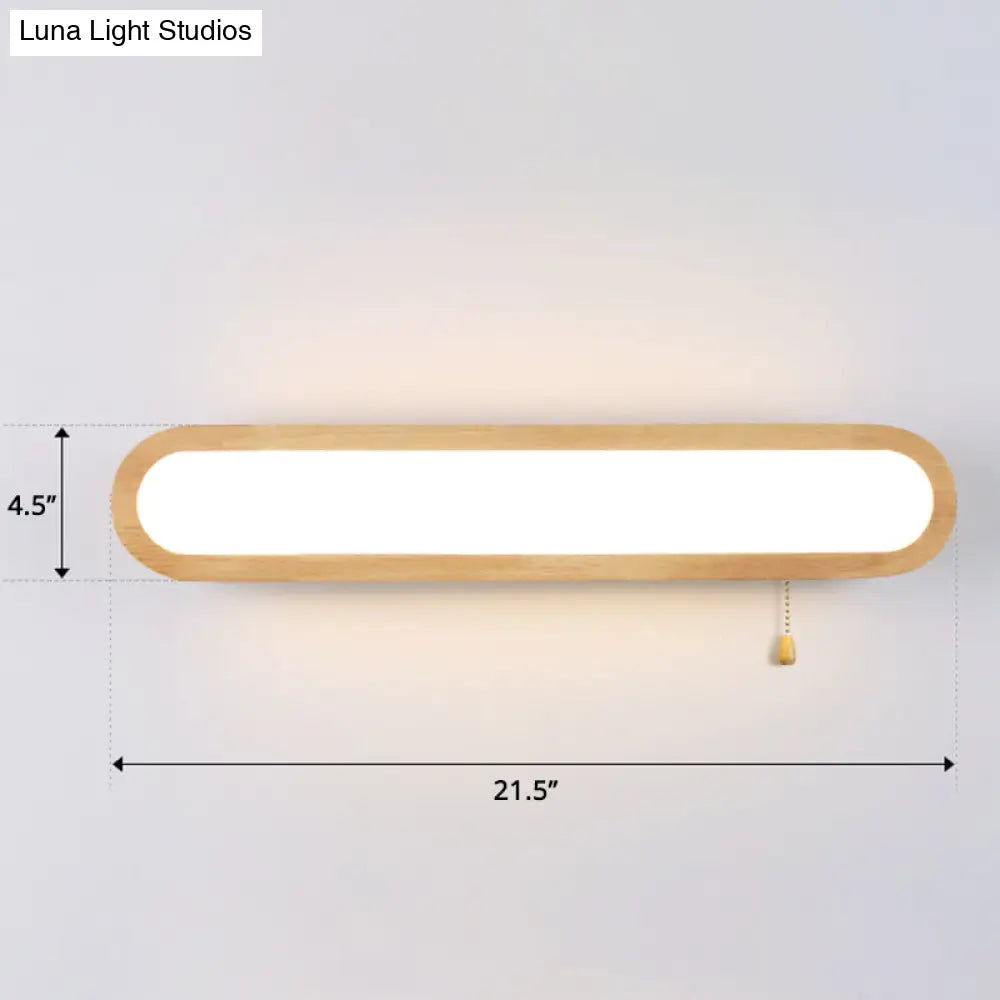 Sleek Led Wall Sconce With Acrylic Diffuser - Ideal For Hallways