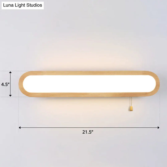 Sleek Led Wall Sconce With Acrylic Diffuser - Ideal For Hallways