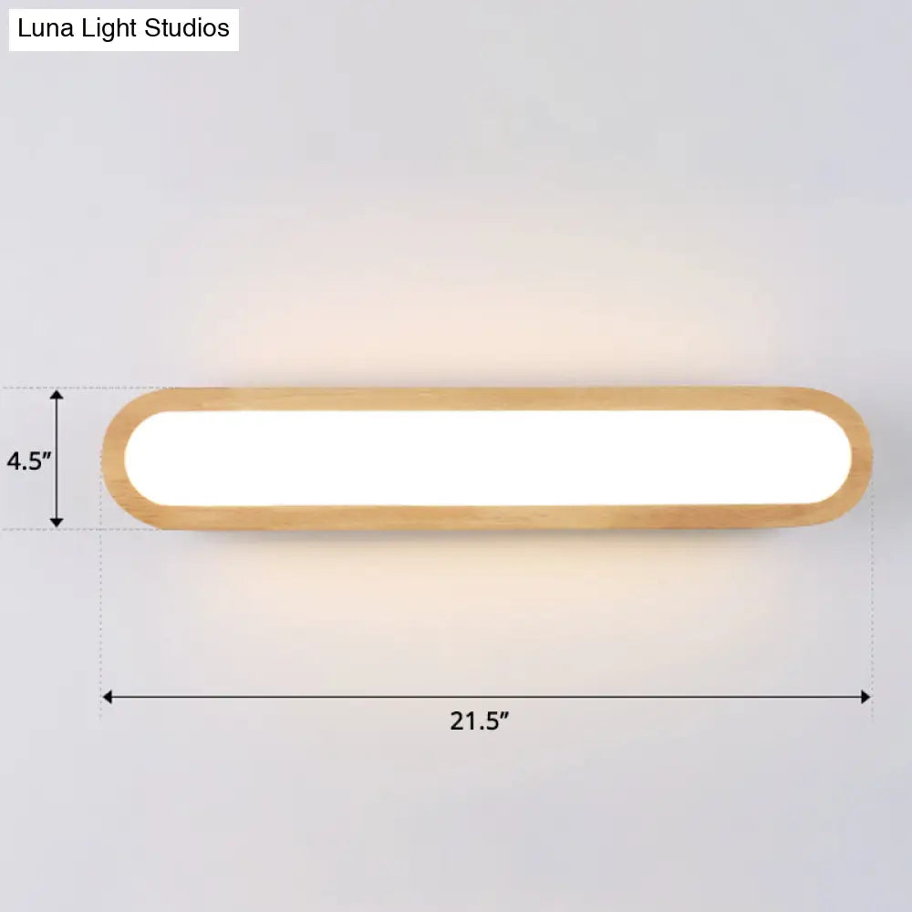 Sleek Led Wall Sconce With Acrylic Diffuser - Ideal For Hallways