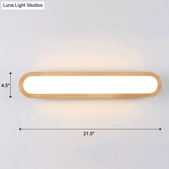 Sleek Led Wall Sconce With Acrylic Diffuser - Ideal For Hallways