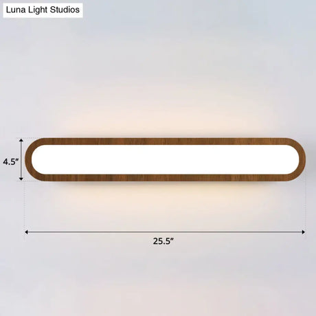 Sleek Led Wall Sconce With Acrylic Diffuser - Ideal For Hallways