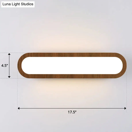 Sleek Led Wall Sconce With Acrylic Diffuser - Ideal For Hallways