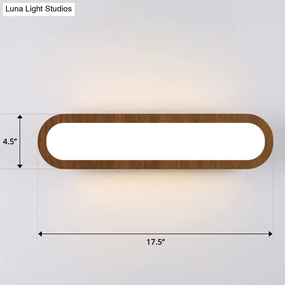 Sleek Led Wall Sconce With Acrylic Diffuser - Ideal For Hallways