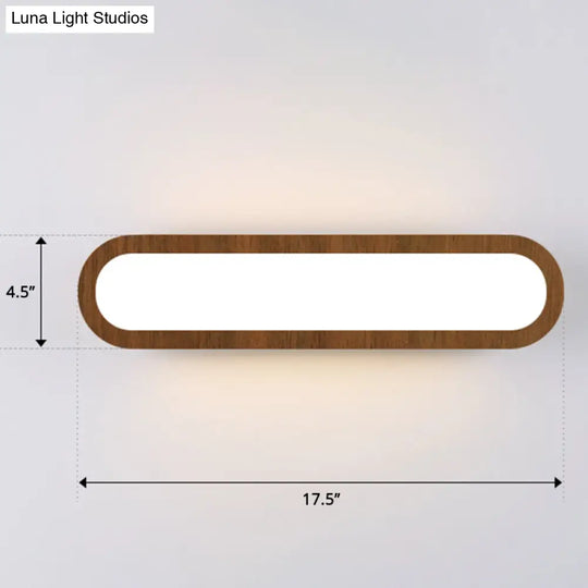 Sleek Led Wall Sconce With Acrylic Diffuser - Ideal For Hallways