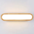 Sleek Led Wall Sconce With Acrylic Diffuser - Ideal For Hallways Wood / 18