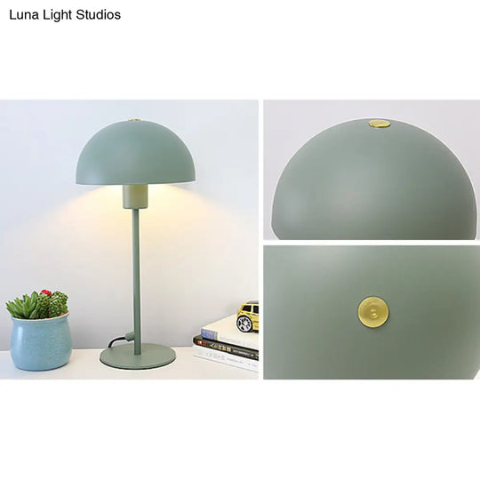 Sleek Macaron Umbrella Desk Lamp For Childs Bedroom