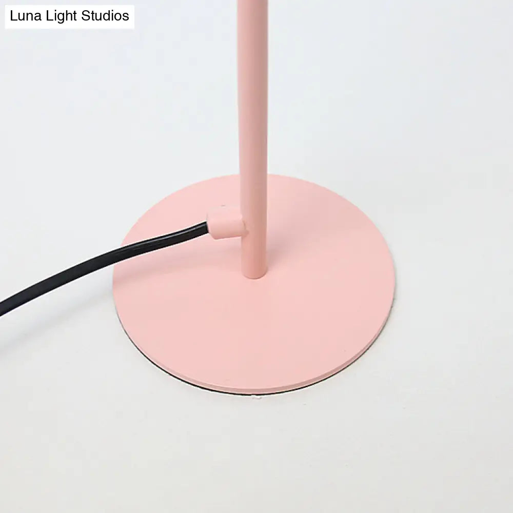 Sleek Macaron Umbrella Desk Lamp For Childs Bedroom