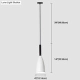 Sleek Metal Bottle Pendant Ceiling Light For Dining Room