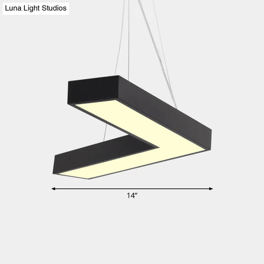 Sleek Metal V - Shaped Led Flush Mount Ceiling Light For Reception Room