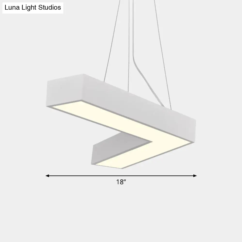 Sleek Metal V - Shaped Led Flush Mount Ceiling Light For Reception Room