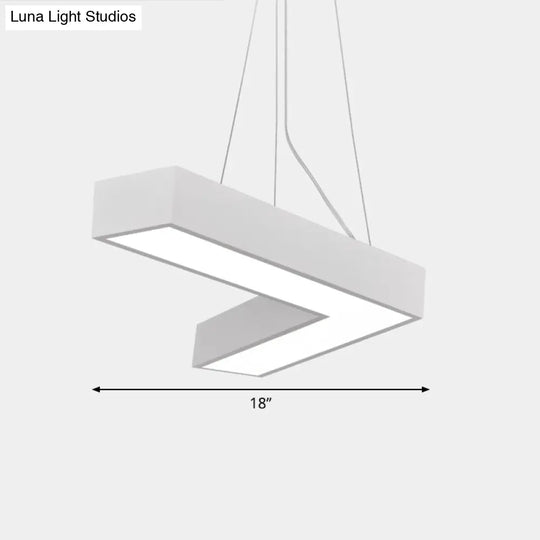 Sleek Metal V - Shaped Led Flush Mount Ceiling Light For Reception Room