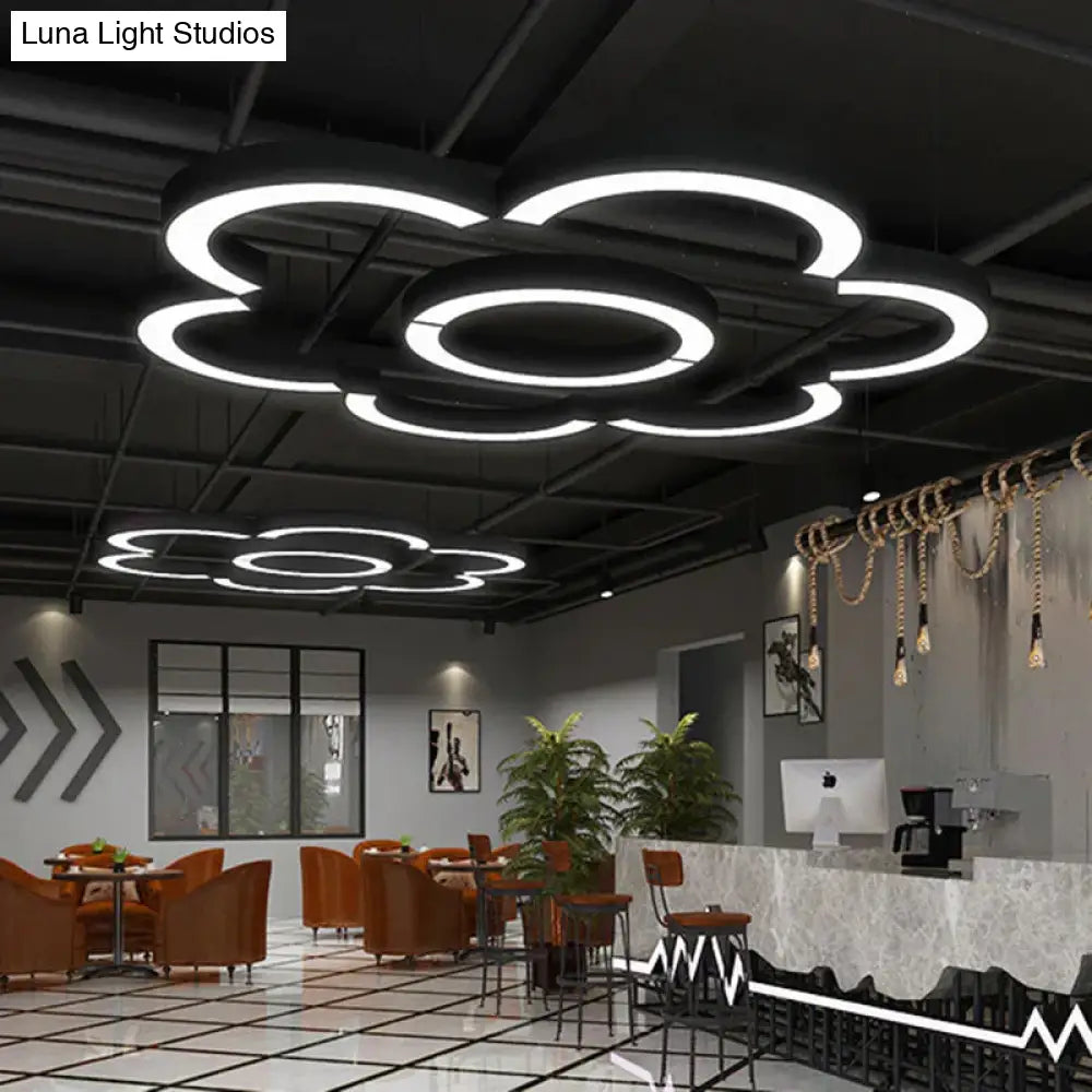 Sleek Metallic Led Arc Pendant: Ideal For Gyms Shopping Centers And Spacious Venues Light