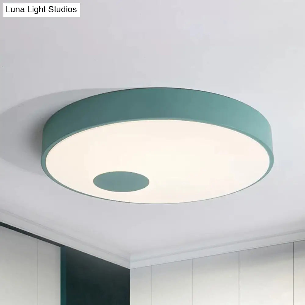 Sleek Nordic Candy Colored Ceiling Lamp For Kindergartens Blue / 11