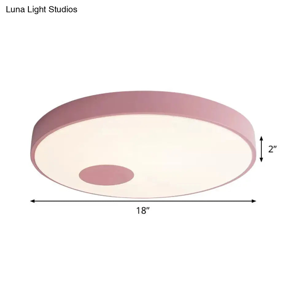 Sleek Nordic Candy Colored Ceiling Lamp For Kindergartens