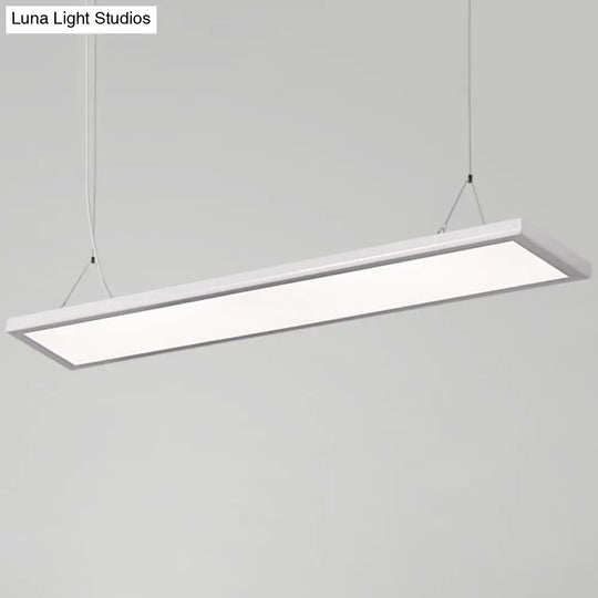Sleek Panel Pendant Light Kit | Acrylic White Led Suspension Lamp – Simplicity At Its Finest