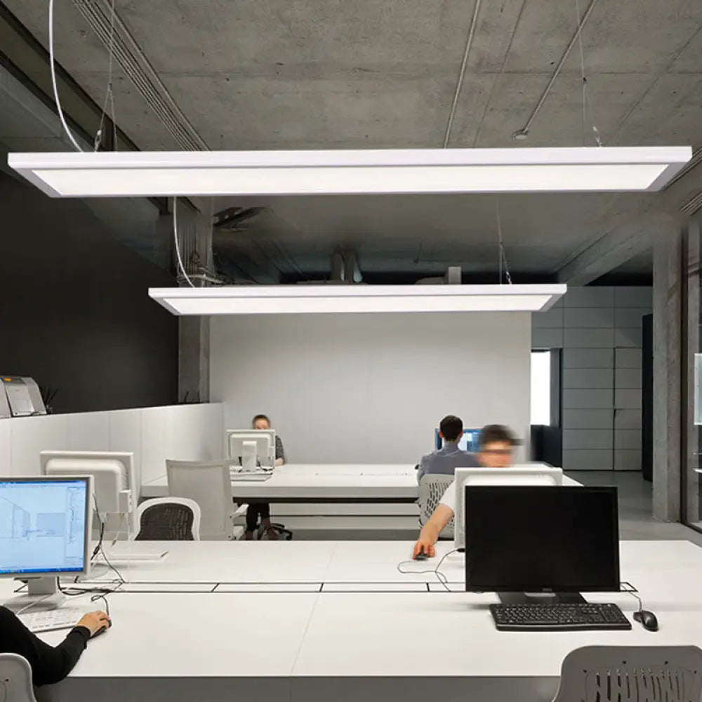 Sleek Panel Pendant Light Kit | Acrylic White Led Suspension Lamp – Simplicity At Its Finest