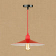 Sleek Red Metal Pendant Light For Living Room - 1 Or 3-Head Swag Design / A