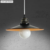 Sleek Saucer Iron Ceiling Pendant Lamp: Industrial 1-Bulb Restaurant Suspension Lighting In Black