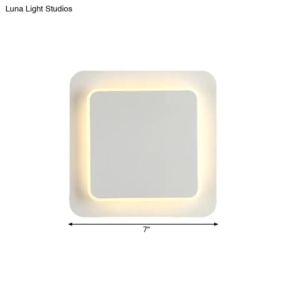 Sleek Slim Panel Wall Light - Stylish Wood Acrylic Sconce For Corridor & Kitchen