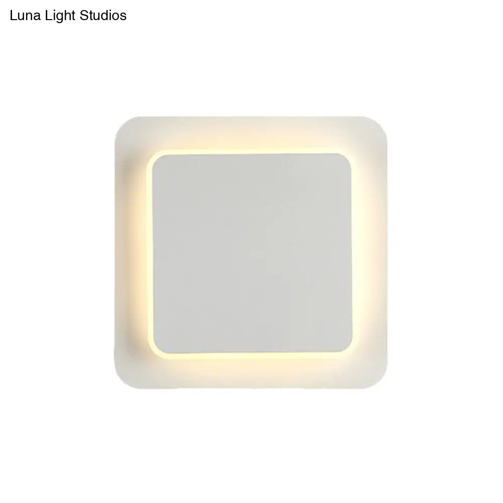 Sleek Slim Panel Wall Light - Stylish Wood Acrylic Sconce For Corridor & Kitchen