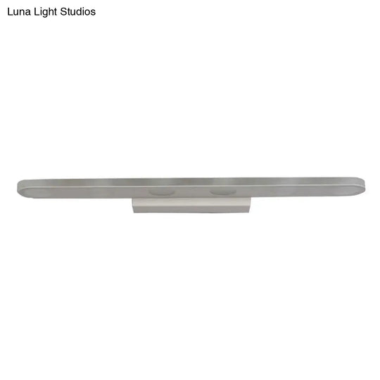 Sleek White Led Metal Bathroom Sconce Light Fixture: Simplicity At Its Finest