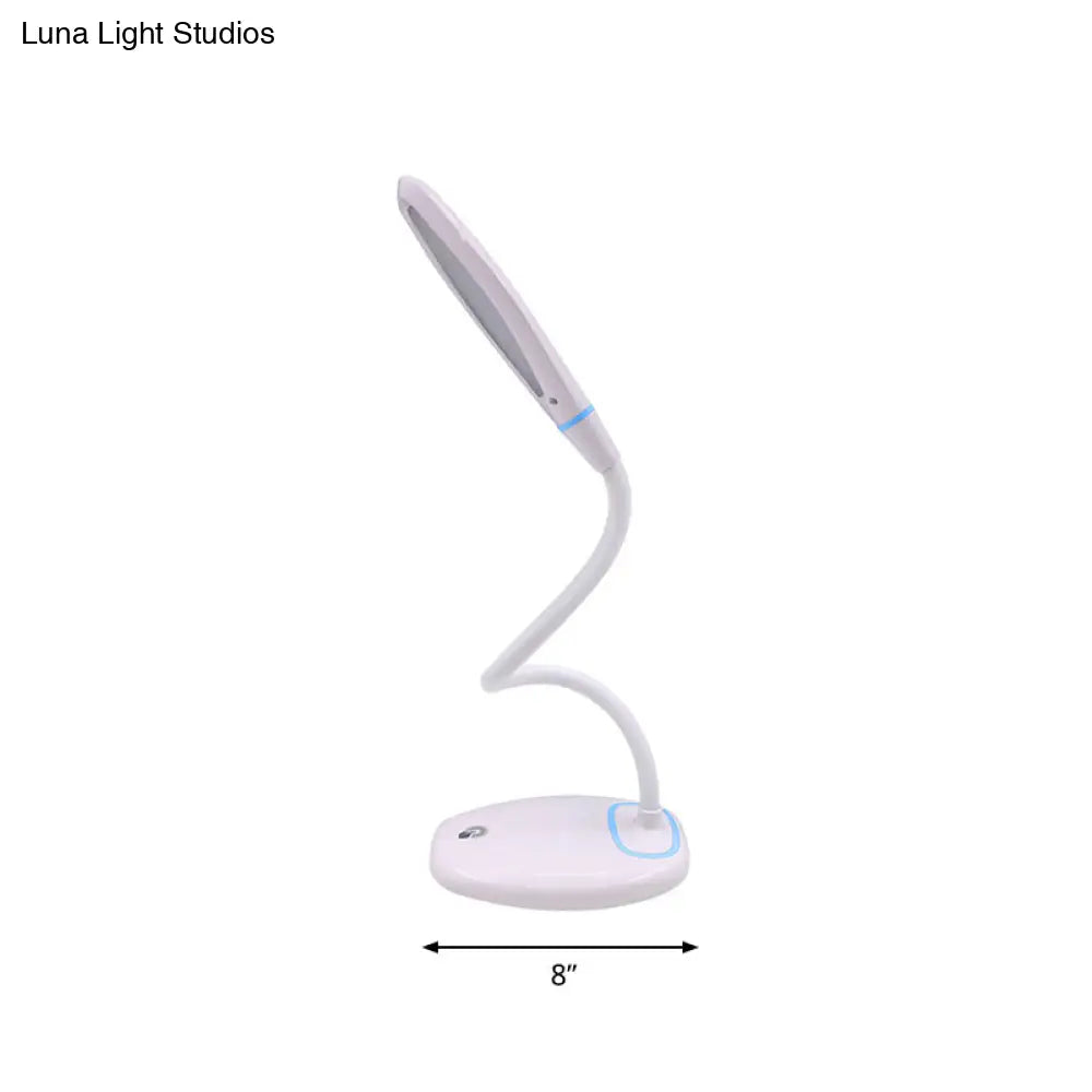 Smart Touch Stepless Dimmable Led Desk Lamp: Flexible Usb Reading Light