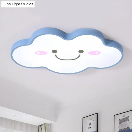 Smiling Cloud Ceiling Light - Children’s Nordic Style Acrylic Fixture