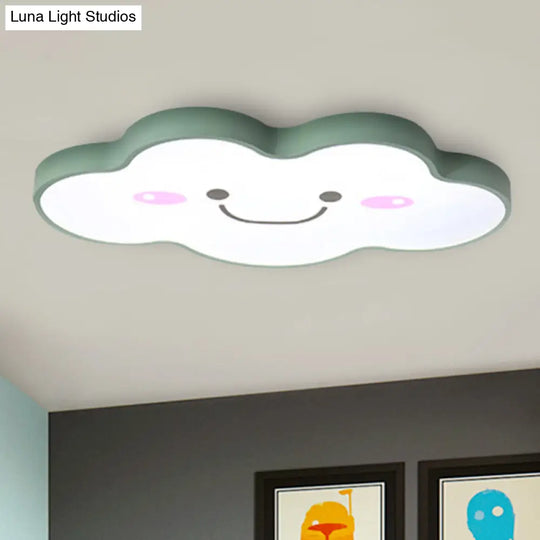 Smiling Cloud Ceiling Light - Childrens Nordic Style Acrylic Fixture