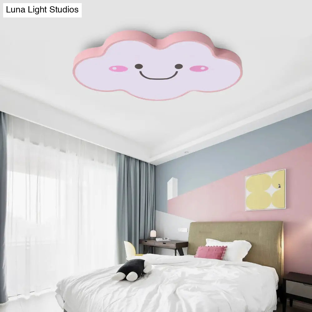 Smiling Cloud Ceiling Light - Childrens Nordic Style Acrylic Fixture