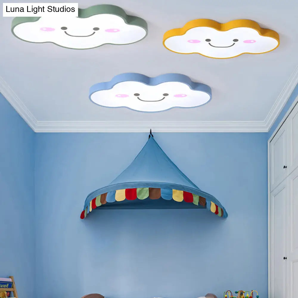 Smiling Cloud Ceiling Light - Childrens Nordic Style Acrylic Fixture