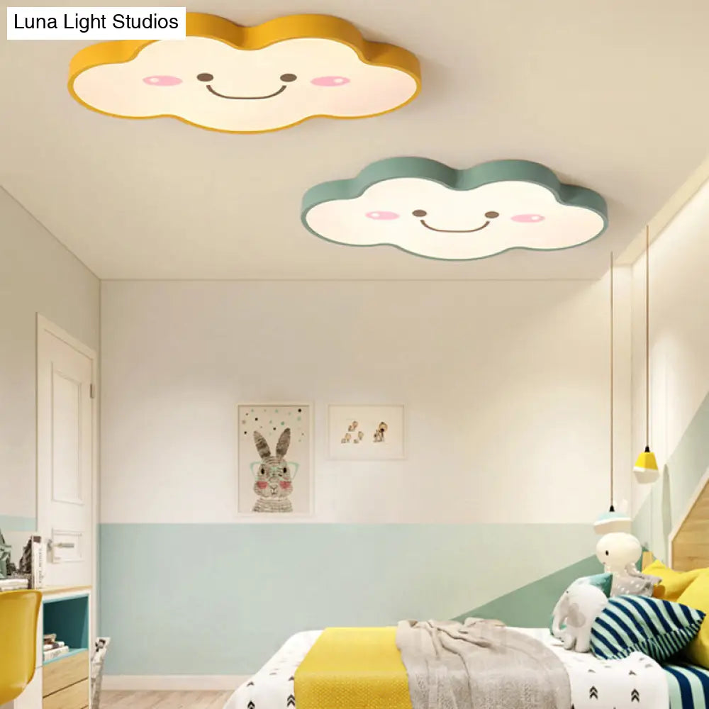 Smiling Cloud Ceiling Light - Childrens Nordic Style Acrylic Fixture