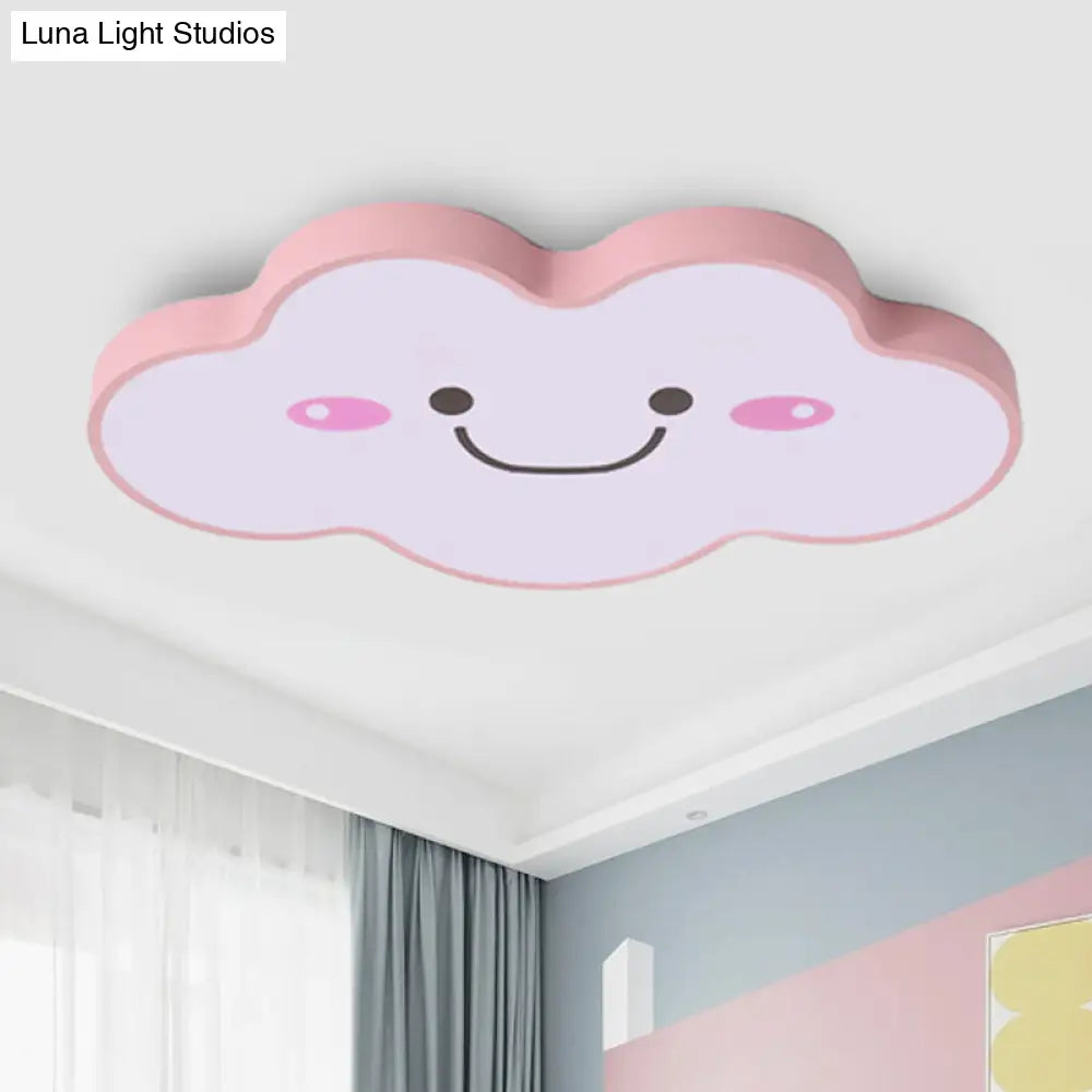 Smiling Cloud Ceiling Light - Childrens Nordic Style Acrylic Fixture