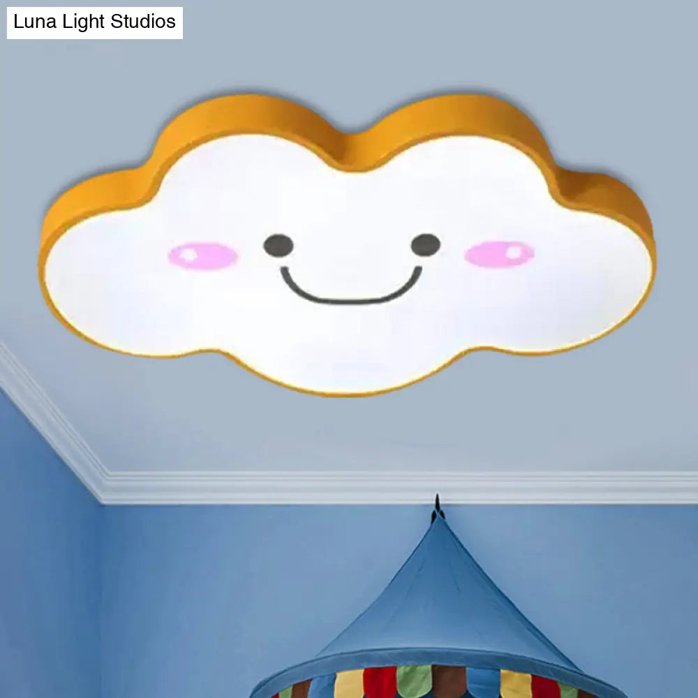 Smiling Cloud Ceiling Light - Childrens Nordic Style Acrylic Fixture