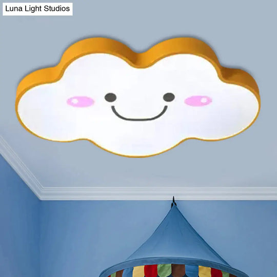 Smiling Cloud Ceiling Light - Childrens Nordic Style Acrylic Fixture